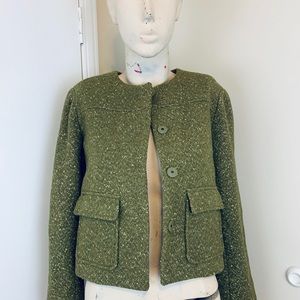 Green Woven Coat